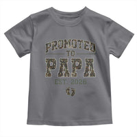 Promoted To Dad Est 2026 Camo Toddler T Shirt Hunting Style New Dad Gift Graphic