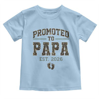 Promoted To Dad Est 2026 Camo Toddler T Shirt Hunting Style New Dad Gift Graphic