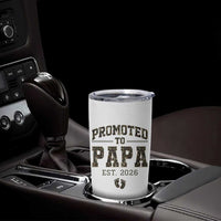 Promoted To Dad Est 2026 Camo Tumbler Cup Hunting Style New Dad Gift Graphic