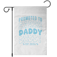 Promoted To Daddy 2026 New Boy Dad Garden Flag First Time Fathers Day Gift