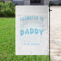 Promoted To Daddy 2026 New Boy Dad Garden Flag First Time Fathers Day Gift