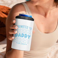 Promoted To Daddy 2026 New Boy Dad 4 in 1 Can Cooler Tumbler First Time Fathers Day Gift
