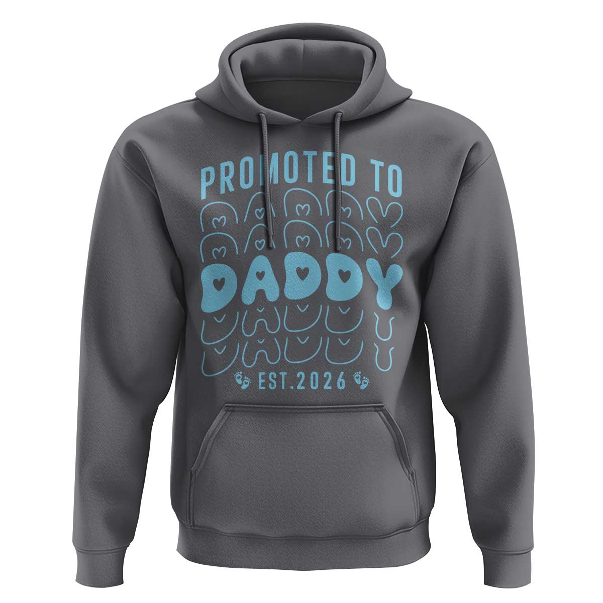 Promoted To Daddy 2026 New Boy Dad Hoodie First Time Fathers Day Gift