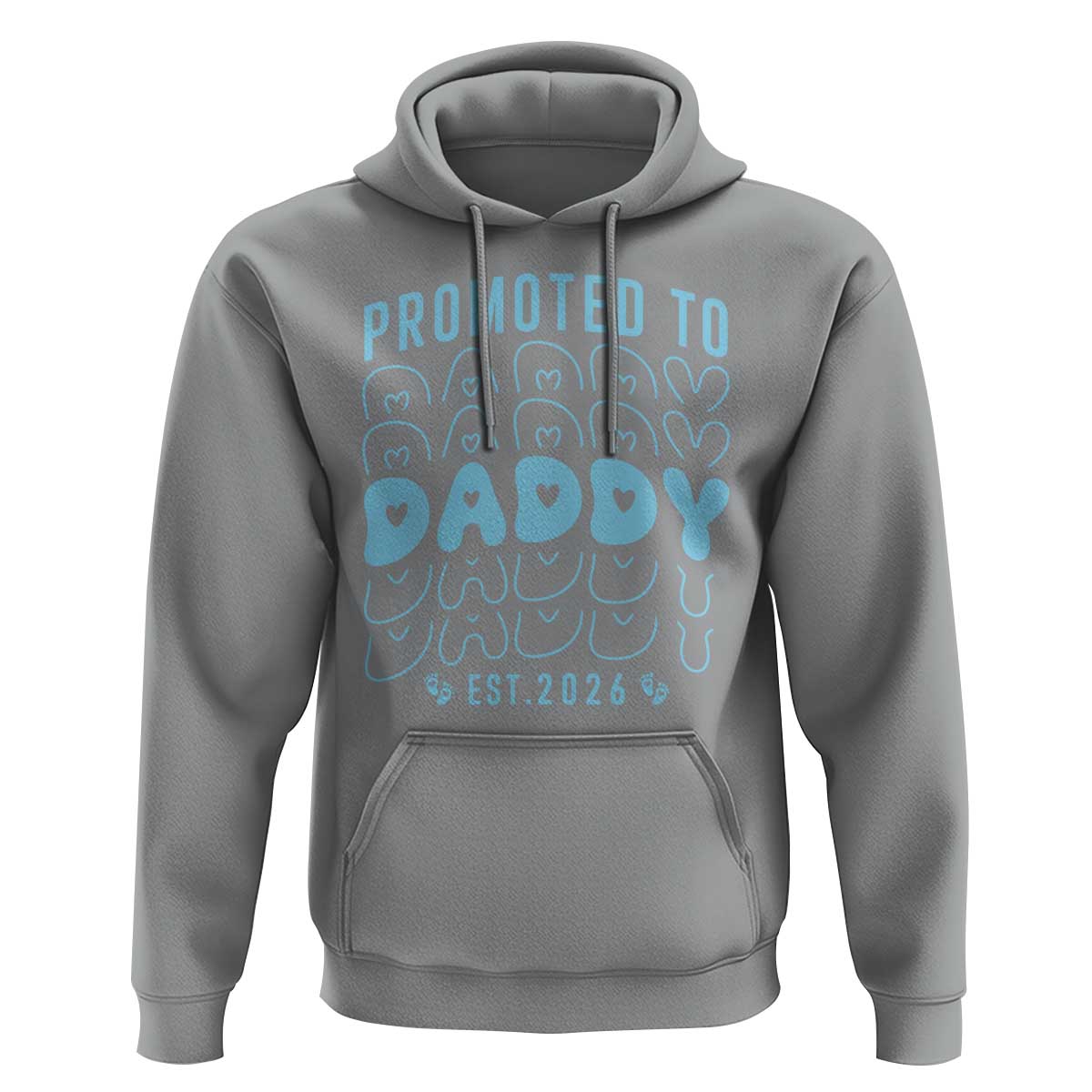 Promoted To Daddy 2026 New Boy Dad Hoodie First Time Fathers Day Gift