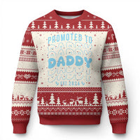 Promoted To Daddy 2026 New Boy Dad Ugly Christmas Sweater First Time Fathers Day Gift