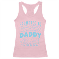 Promoted To Daddy 2026 New Boy Dad Racerback Tank Top First Time Fathers Day Gift