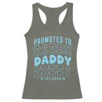 Promoted To Daddy 2026 New Boy Dad Racerback Tank Top First Time Fathers Day Gift