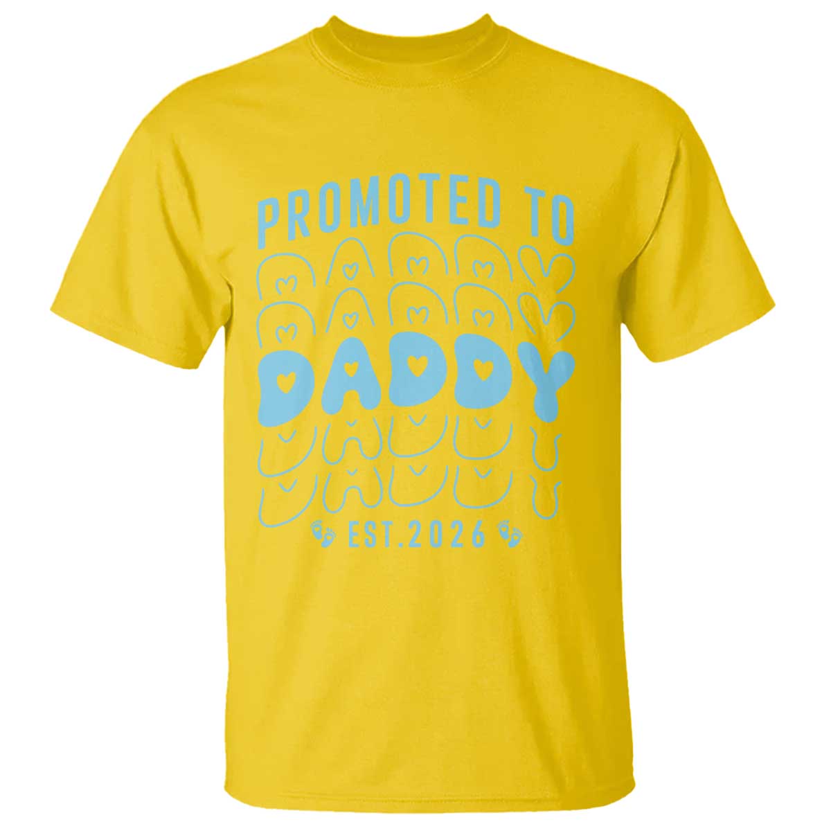 Promoted To Daddy 2026 New Boy Dad T Shirt First Time Fathers Day Gift