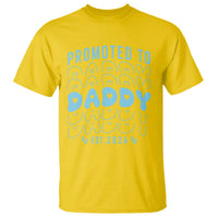 Promoted To Daddy 2026 New Boy Dad T Shirt First Time Fathers Day Gift