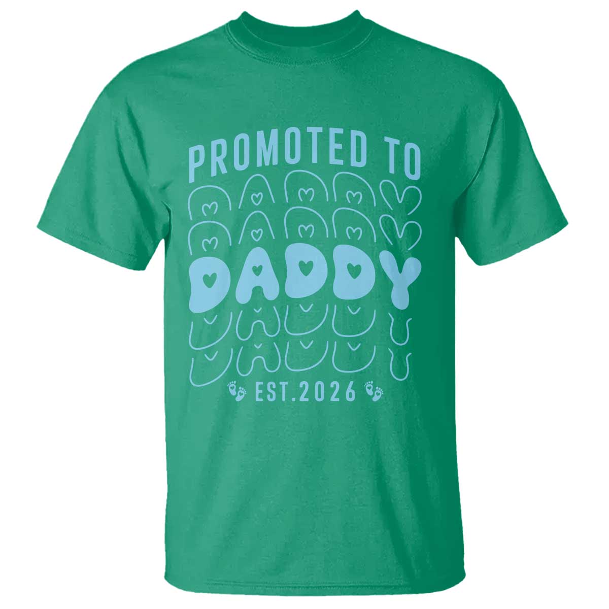 Promoted To Daddy 2026 New Boy Dad T Shirt First Time Fathers Day Gift