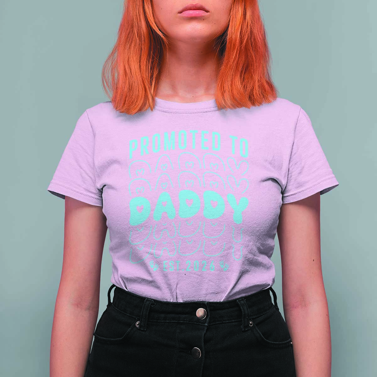 Promoted To Daddy 2026 New Boy Dad T Shirt For Women First Time Fathers Day Gift
