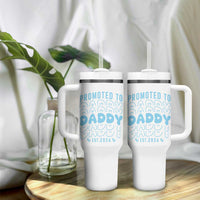 Promoted To Daddy 2026 New Boy Dad Tumbler With Handle First Time Fathers Day Gift