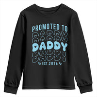 Promoted To Daddy 2026 New Boy Dad Youth Sweatshirt First Time Fathers Day Gift