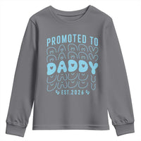Promoted To Daddy 2026 New Boy Dad Youth Sweatshirt First Time Fathers Day Gift