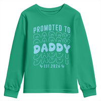 Promoted To Daddy 2026 New Boy Dad Youth Sweatshirt First Time Fathers Day Gift