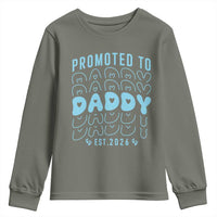Promoted To Daddy 2026 New Boy Dad Youth Sweatshirt First Time Fathers Day Gift