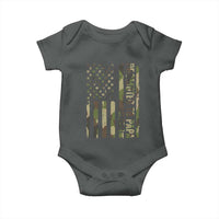 Promoted To Papa Est 2026 American Flag Camo Baby Onesie Patriotic New Papa