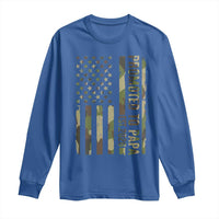 Promoted To Papa Est 2026 American Flag Camo Long Sleeve Shirt Patriotic New Papa