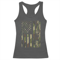 Promoted To Papa Est 2026 American Flag Camo Racerback Tank Top Patriotic New Papa