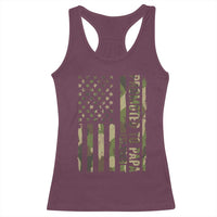Promoted To Papa Est 2026 American Flag Camo Racerback Tank Top Patriotic New Papa