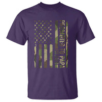 Promoted To Papa Est 2026 American Flag Camo T Shirt Patriotic New Papa