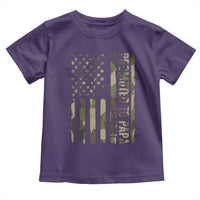 Promoted To Papa Est 2026 American Flag Camo Toddler T Shirt Patriotic New Papa