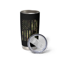 Promoted To Papa Est 2026 American Flag Camo Tumbler Cup Patriotic New Papa
