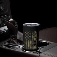 Promoted To Papa Est 2026 American Flag Camo Tumbler Cup Patriotic New Papa