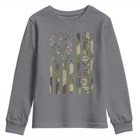 Promoted To Papa Est 2026 American Flag Camo Youth Sweatshirt Patriotic New Papa
