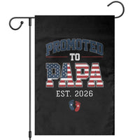 Patriotic Promoted To Dad Est 2026 Garden Flag US Flag New Father Gift