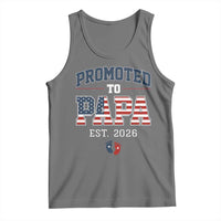 Patriotic Promoted To Dad Est 2026 Tank Top US Flag New Father Gift