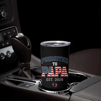 Patriotic Promoted To Dad Est 2026 Tumbler Cup US Flag New Father Gift