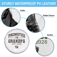 Promoted To Grandpa Est 2026 Spare Tire Cover Vintage Camo Grandpa Graphic