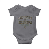 Promoted To Grandpa Est 2026 Baby Onesie Vintage Camo Grandpa Graphic