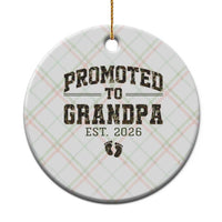 Promoted To Grandpa Est 2026 Ceramic Ornament Vintage Camo Grandpa Graphic