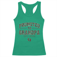 Promoted To Grandpa Est 2026 Racerback Tank Top Vintage Camo Grandpa Graphic