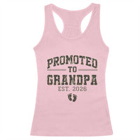 Promoted To Grandpa Est 2026 Racerback Tank Top Vintage Camo Grandpa Graphic