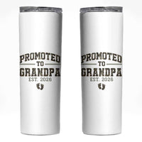 Promoted To Grandpa Est 2026 Skinny Tumbler Vintage Camo Grandpa Graphic