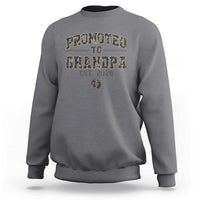 Promoted To Grandpa Est 2026 Sweatshirt Vintage Camo Grandpa Graphic