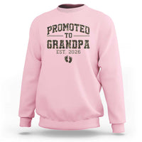 Promoted To Grandpa Est 2026 Sweatshirt Vintage Camo Grandpa Graphic