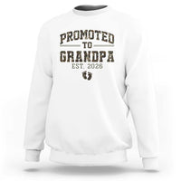 Promoted To Grandpa Est 2026 Sweatshirt Vintage Camo Grandpa Graphic