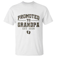 Promoted To Grandpa Est 2026 T Shirt Vintage Camo Grandpa Graphic