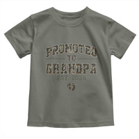 Promoted To Grandpa Est 2026 Toddler T Shirt Vintage Camo Grandpa Graphic