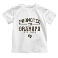 Promoted To Grandpa Est 2026 Toddler T Shirt Vintage Camo Grandpa Graphic