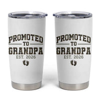 Promoted To Grandpa Est 2026 Tumbler Cup Vintage Camo Grandpa Graphic