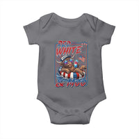 Funny Highland Cow Pool Party 4th Of July Baby Onesie Red White And Moo