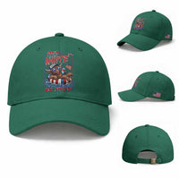 Funny Highland Cow Pool Party 4th Of July Baseball Cap Red White And Moo