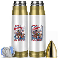 Funny Highland Cow Pool Party 4th Of July Bullet Tumbler Red White And Moo