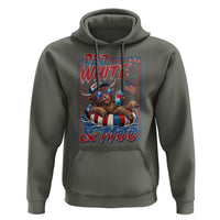 Funny Highland Cow Pool Party 4th Of July Hoodie Red White And Moo