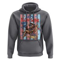 Funny Patriotic Highland Cow Hoodie 4th Of July Fireworks Celebration